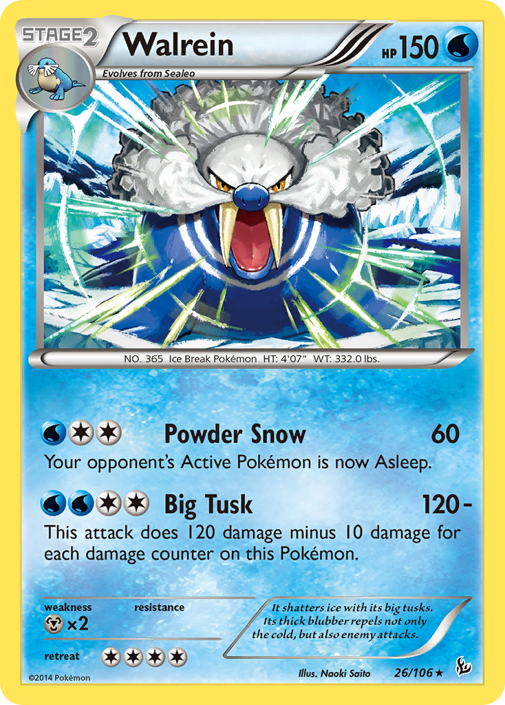 Flashfire Walrein #26/106